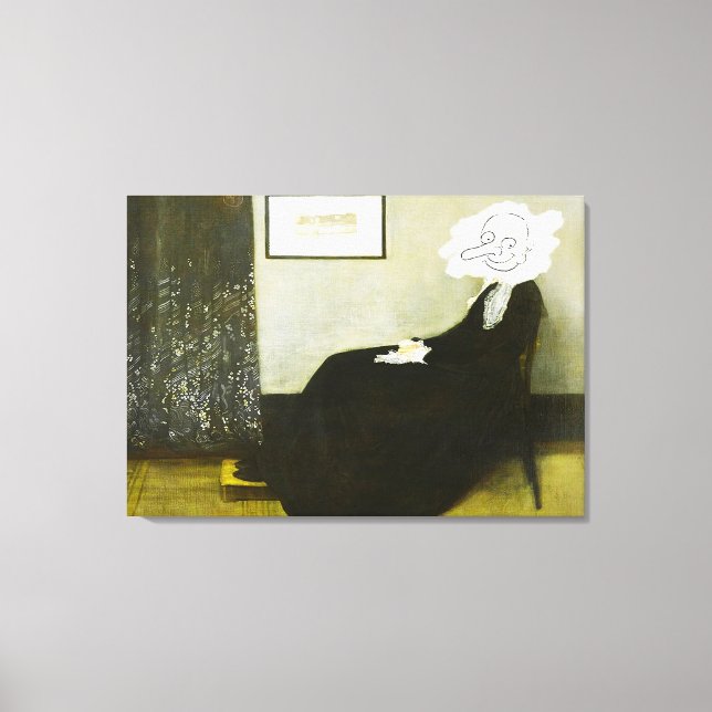 Whistlers mom Bean style Canvas Print (Front)