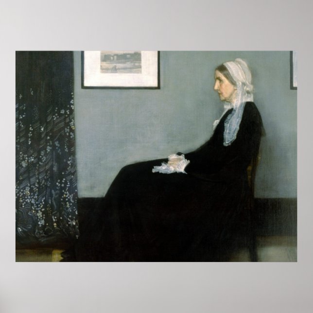 Whistler's Mother - Reproduction Art Poster (Devant)