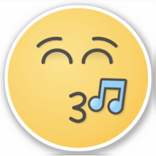 Whistling Face with Smiling Eyes