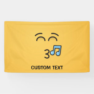 Whistling Face with Smiling Eyes Banner