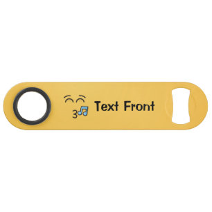 Whistling Face with Smiling Eyes Bar Key