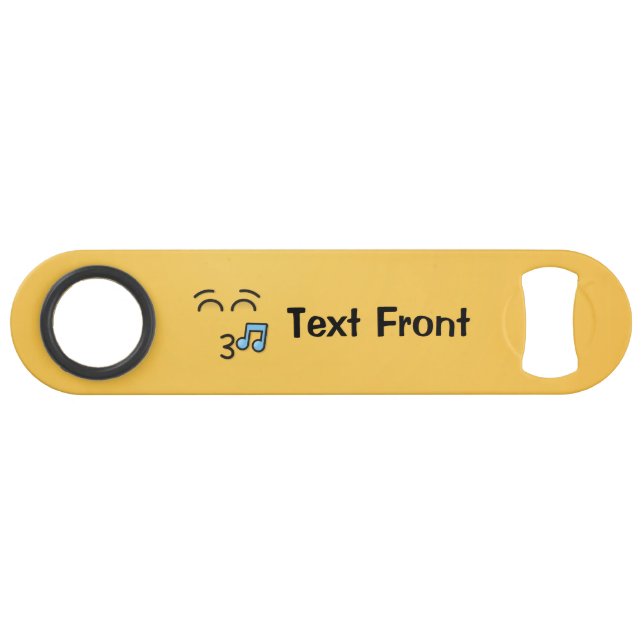 Whistling Face with Smiling Eyes Bar Key (Front (Horizontal))