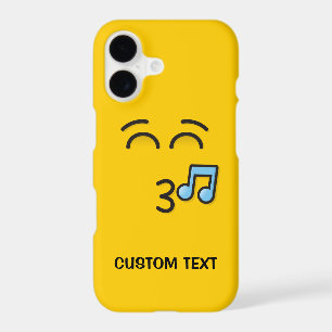 Whistling Face with Smiling Eyes iPhone Case