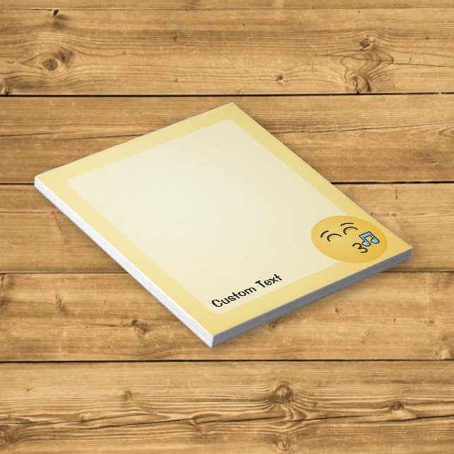Whistling Face with Smiling Eyes Notepad (Creator Uploaded)