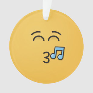 Whistling Face with Smiling Eyes Ornament