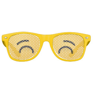 Whistling Face with Smiling Eyes Retro Sunglasses