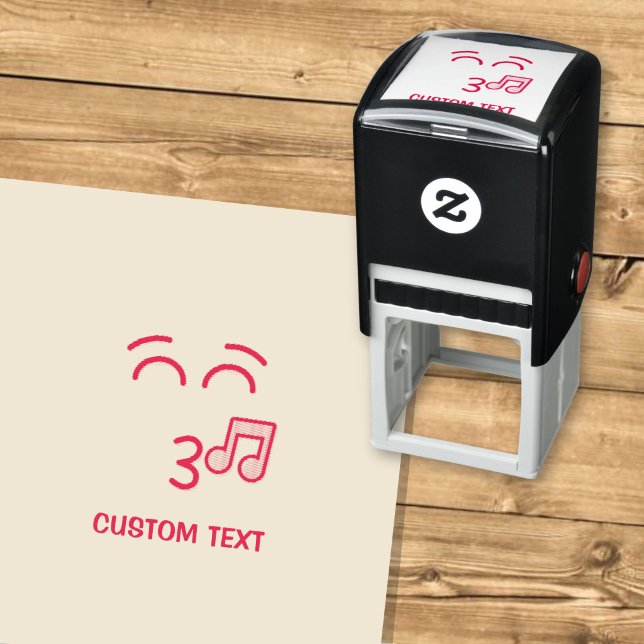Whistling Face with Smiling Eyes Self-inking Stamp (Creator Uploaded)