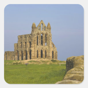 Whitby Abbey, Whitby, North Yorkshire, England Square Sticker