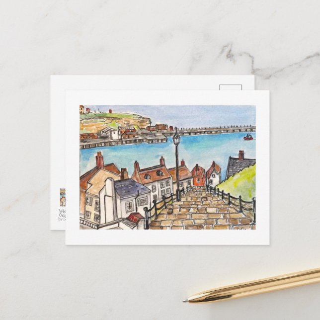 Whitby, England  Postcard (Front/Back In Situ)