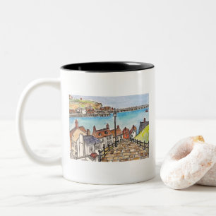 Whitby, England  Two-Tone Coffee Mug