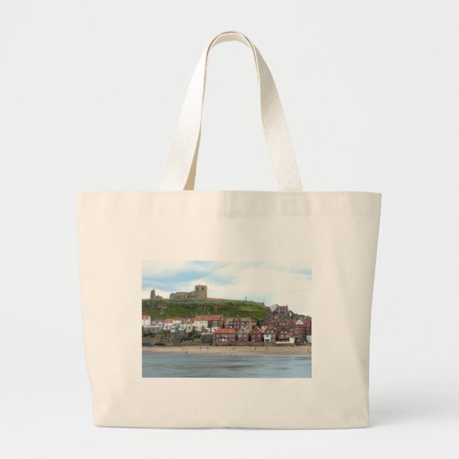 Whitby in North Yorkshire Large Tote Bag (Front)