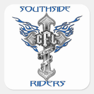 White 3x3 Square Sticker