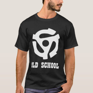 White 45 Rmp Record Player Adapter T-Shirt