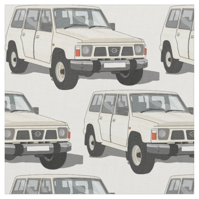 White 4X4 Truck Fabric (Close Up)