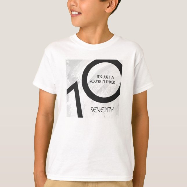 White 70 Decade Birthday T-Shirt (Front)
