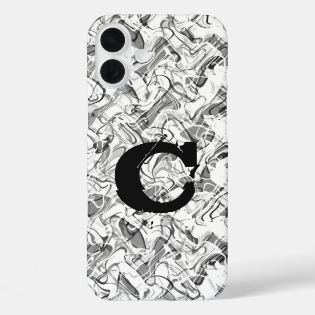 White Abstract Smoke Grunge Boys Phone Case (Back)
