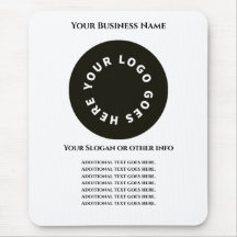 White add your own text and logo