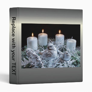 White Advent Wreath Binder