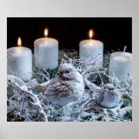 White Advent Wreath