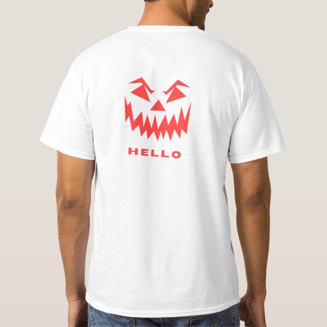 White Aesthetic T-Shirt Minimal Design (Back)