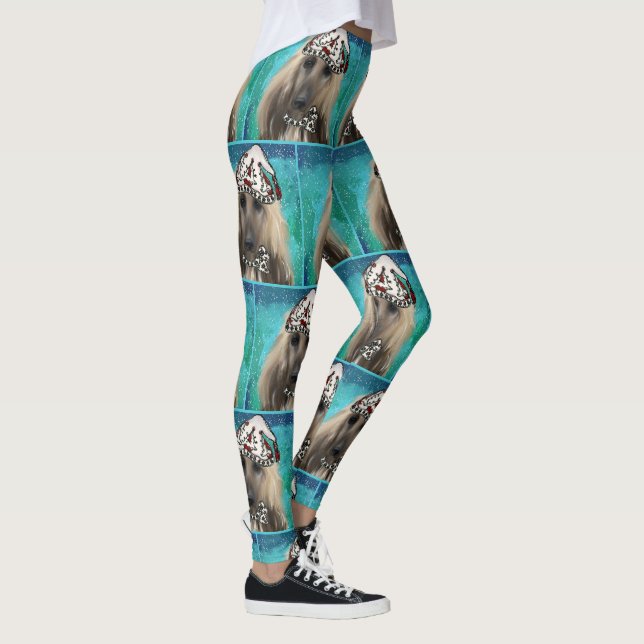 White Afghan Hound    Leggings (Right)