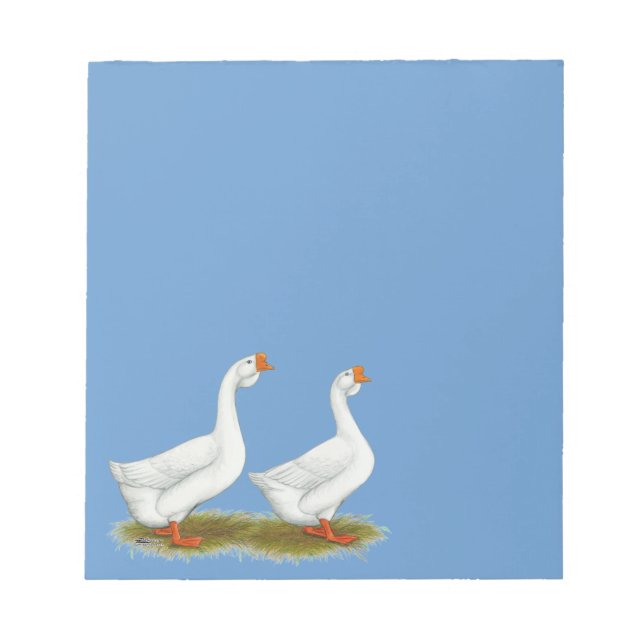White African Geese Notepad (Front)