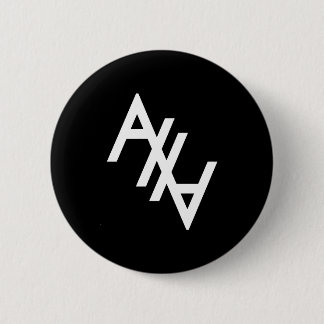 White AHA 2 Inch Round Button