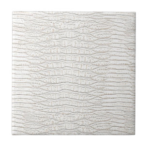 WHITE ALLIGATOR SKIN DESIGN. TILE