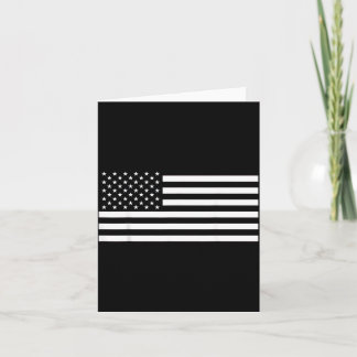 White American Flag Hot Pink Card