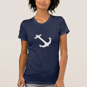 White Anchor Nautical T-Shirt