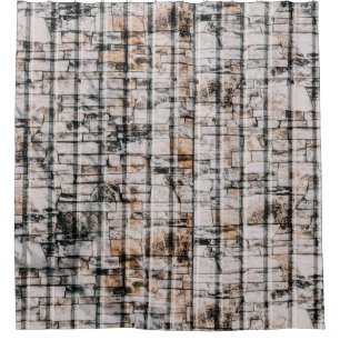 White and black abstract painting