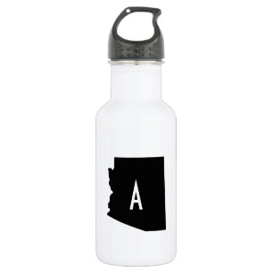 White and Black Arizona Monogram 532 Ml Water Bottle