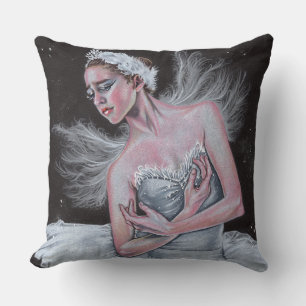 white and black ballerinas pillows