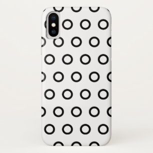 White and Black Circles Case-Mate iPhone Case