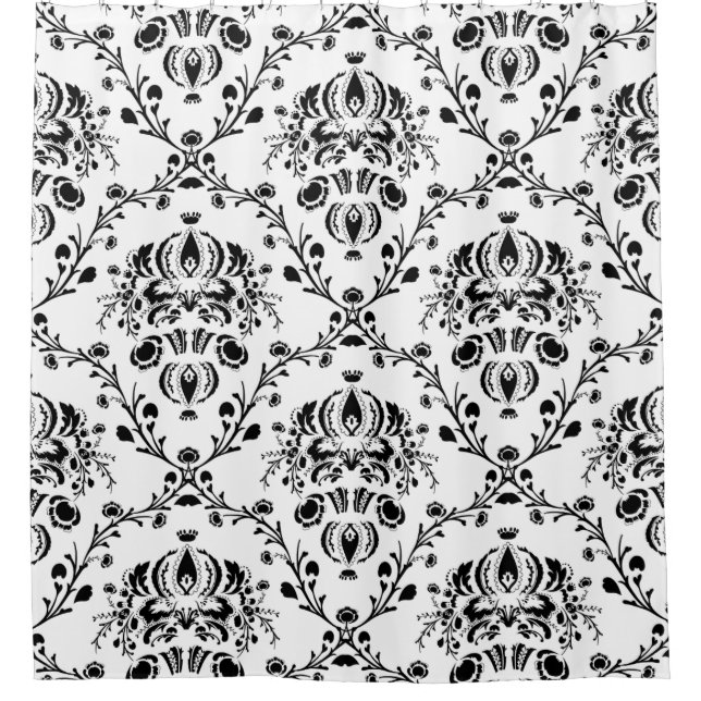 White and Black Damask (Front)