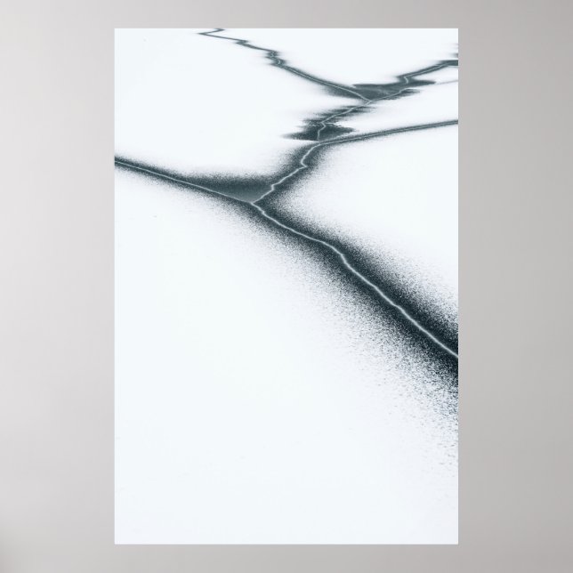 White and black drawing illustration poster (Front)