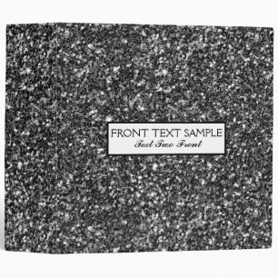 White And Black Glitter Pattern Binder
