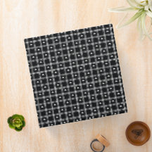 White and Black Half Circle Plaid Pattern