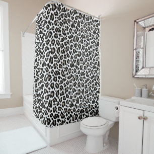 White and Black Leopard Print