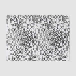 White and Black Modern Abstract Design Tissue Paper
