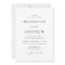 White and Black Modern Elegance Wedding