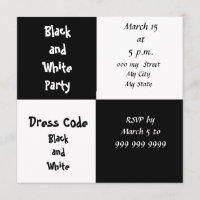 White and Black Party