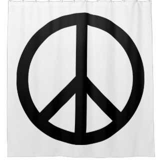 White and Black Peace Symbol