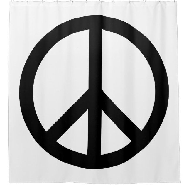 White and Black Peace Symbol (Front)