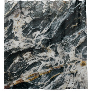 White and black rock formation