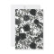 White and Black Rose Gothic Wedding Invitations