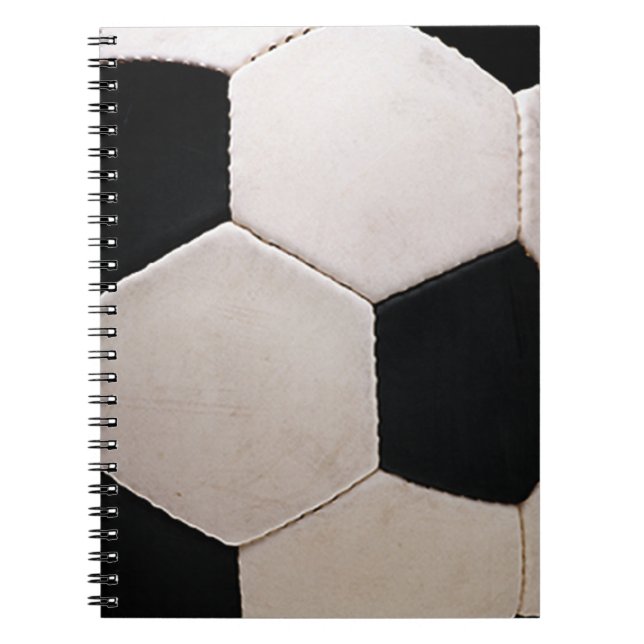 White and Black Soccer Ball Notebook (Front)
