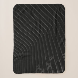 White and black stripe dress shirt sherpa blanket