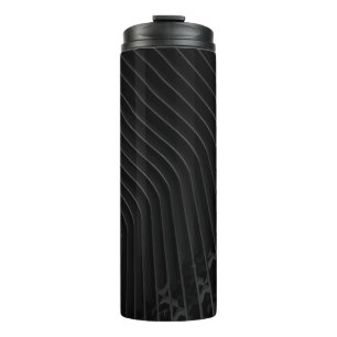 WHITE AND BLACK STRIPE DRESS SHIRT THERMAL TUMBLER