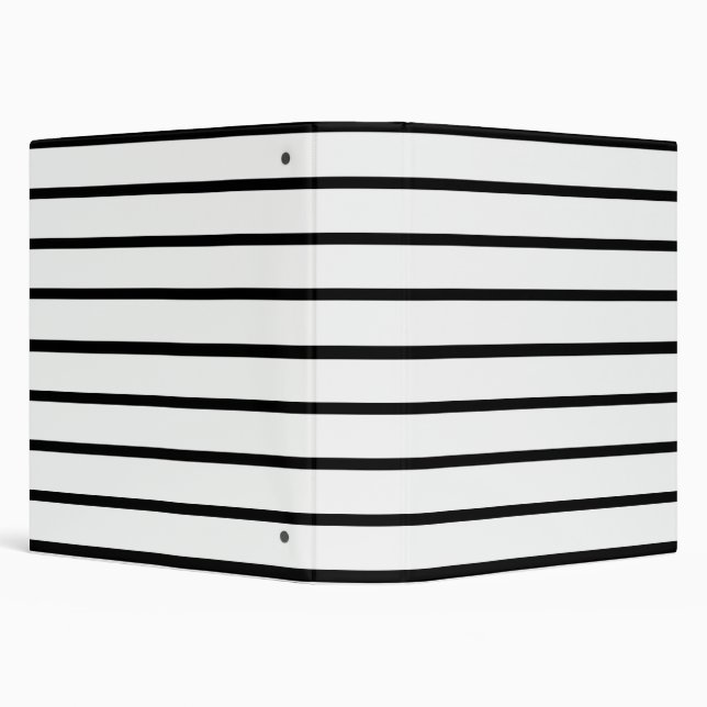 White and Black Stripes Design Binder (Background)